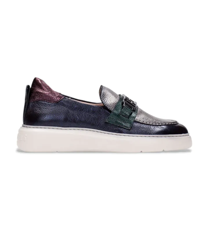 Hispanitas para mujer. CHI243655 Mocasines de Piel Midnight marino (37), 3 a 5cm, Ninguno, Casual
