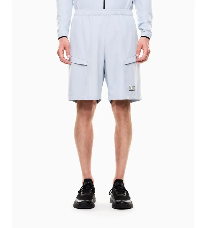 EA7 para hombre. 7M001377_AF13392 Pantalones Cortos Ventus7 M Azul (L), Deportivo, Sportswear, Multideporte, Poliéster
