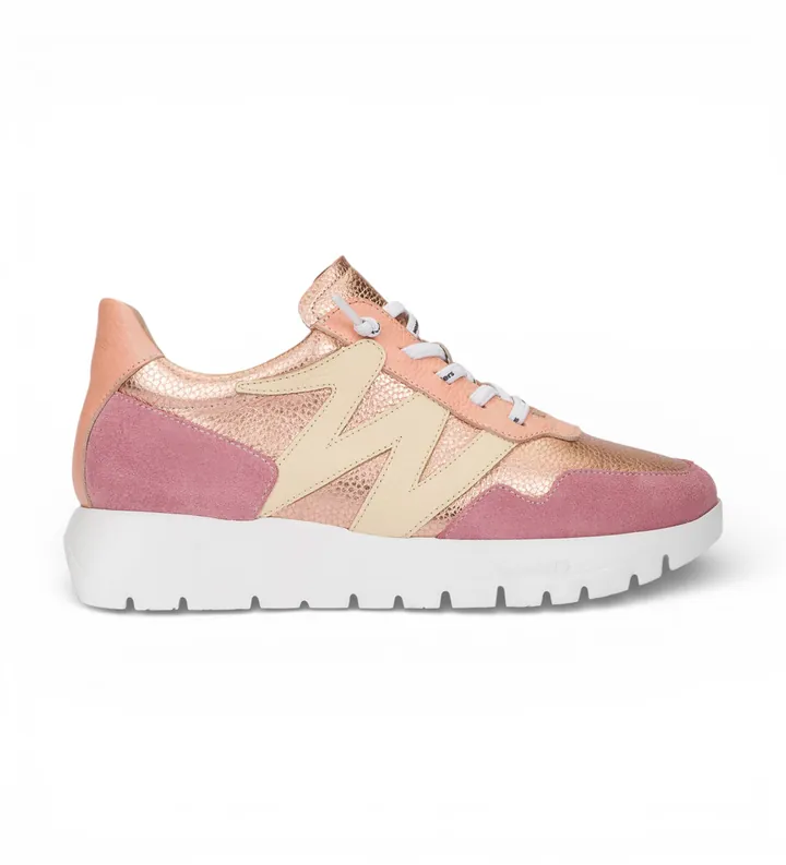 Wonders para mujer. A-24101 Zapatillas de Piel Odisei01 bronce (38), 3 a 5cm, Cordones, Casual
