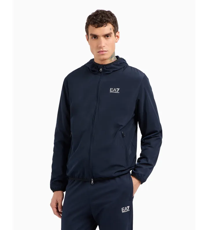 EA7 para hombre. 8NPB22_PNGRZ Chaqueta Bomber marino (S), Casual, Poliéster