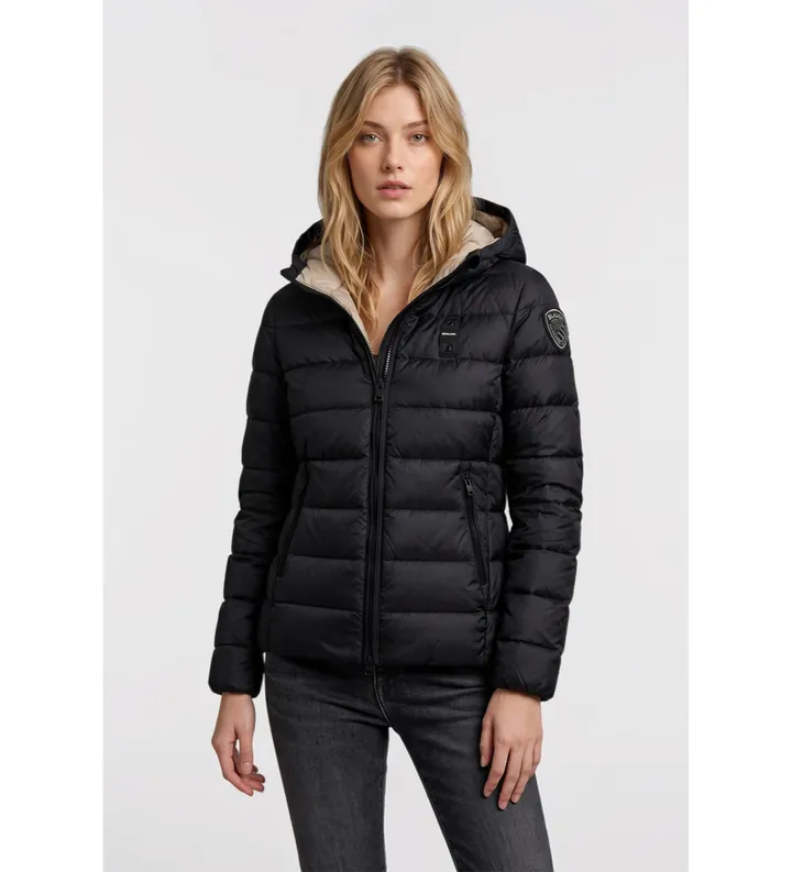 Blauer para mujer. 26WBLDC03037 Chaqueta acolchada Charme negro (L), Casual, Poliamida