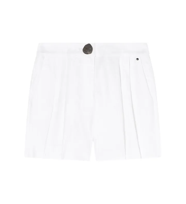 A|X Armani Exchange para mujer. XW001983AF21530U0002 Shorts Cintura Alta blanco (M), Casual, Lino