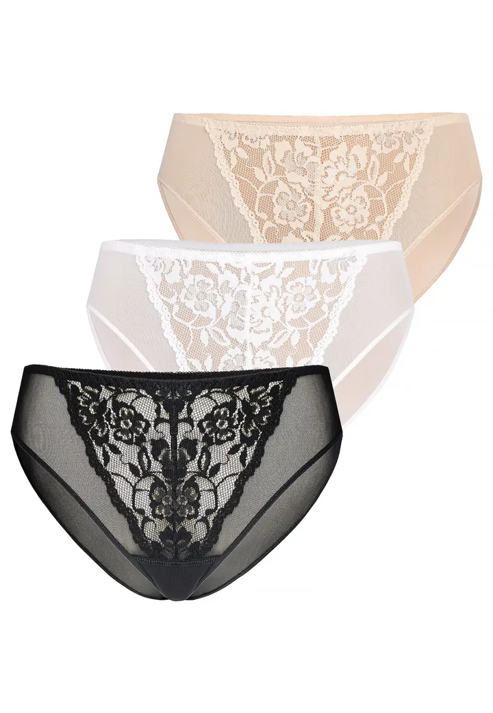 TEYLI Panti 'Glamour'  beige / negro / blanco