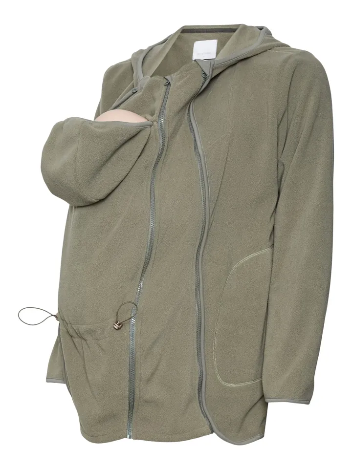 MAMALICIOUS Chaqueta polar 'Mille'  color barro