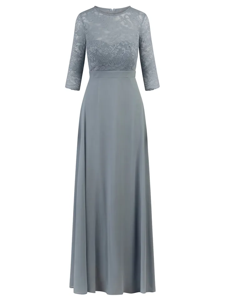 Kraimod Vestido de noche azul ahumado