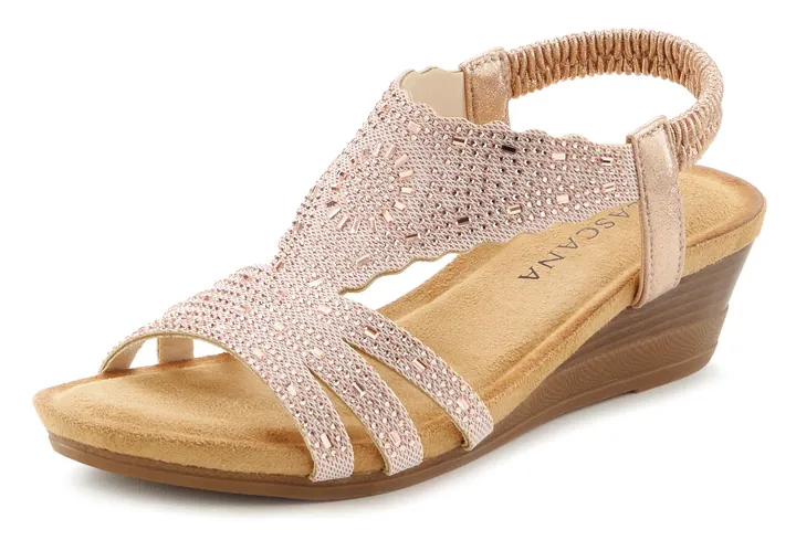LASCANA Sandalias beige claro