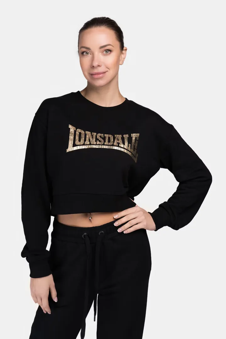 LONSDALE Sudadera 'Culbokie'  oro / negro