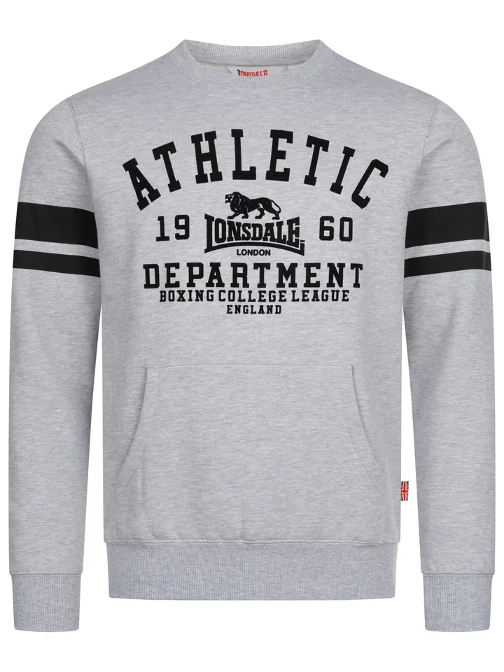 LONSDALE Sudadera ' GLESPIN ' gris / negro