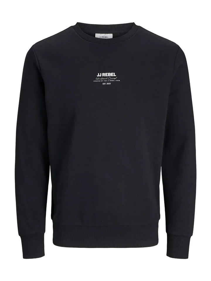 JJ Rebel Sudadera 'JREBLINO' negro / blanco