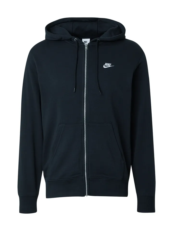 Nike Sportswear Sudadera con cremallera 'Club Fleece'  negro