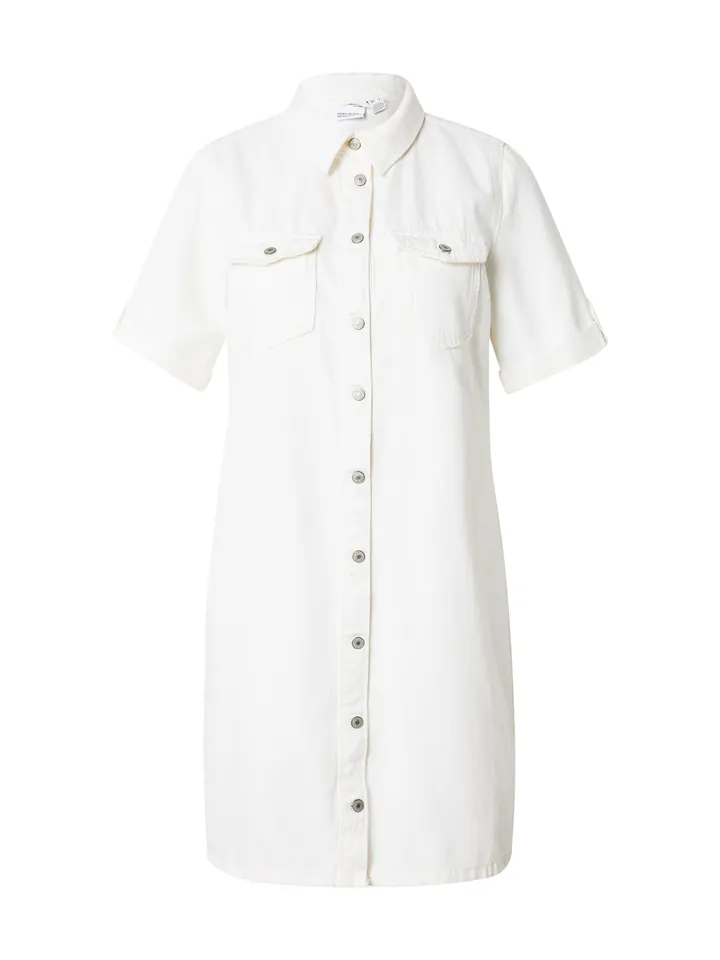 VERO MODA Vestido camisero 'VMJENNIE' blanco denim