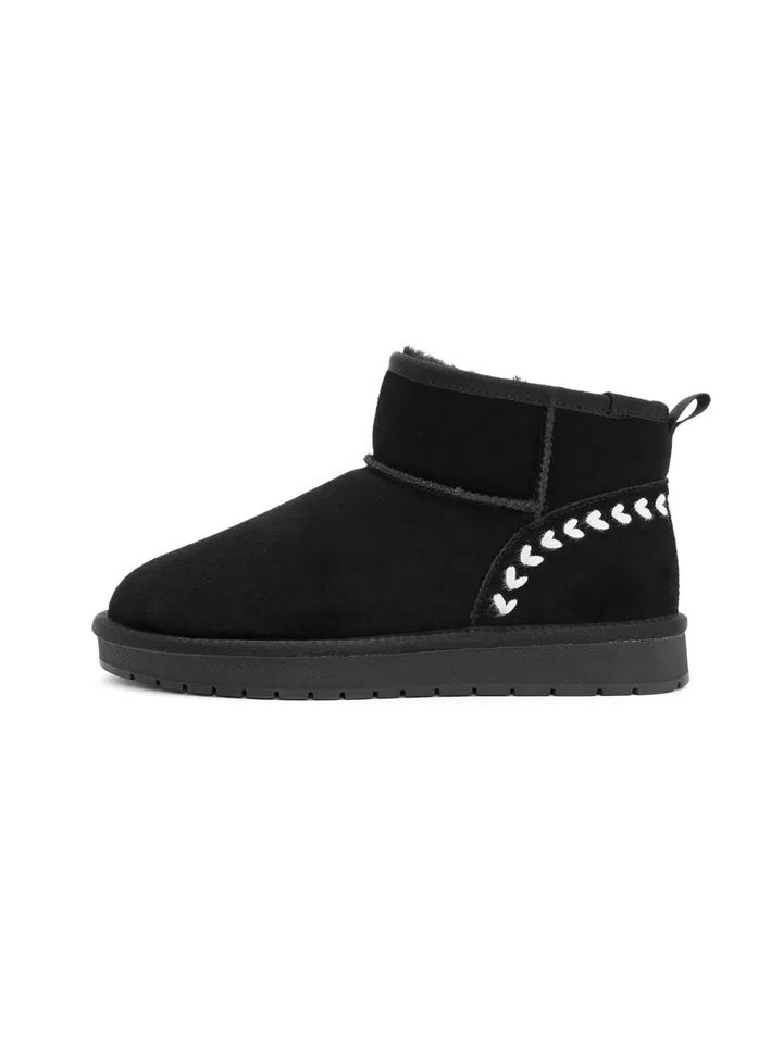 Derimod Botas negro / blanco