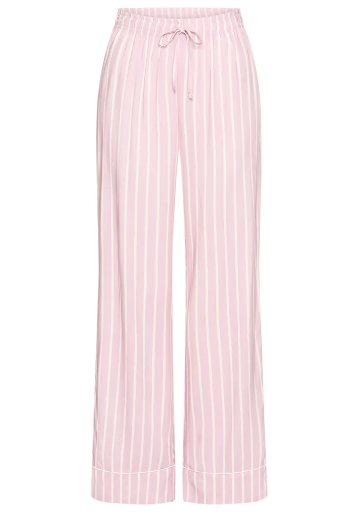 LASCANA Pantalón de pijama altrosa / blanco
