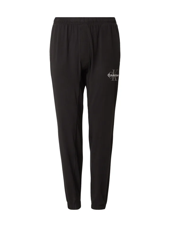 Calvin Klein Pantalón gris / negro / blanco
