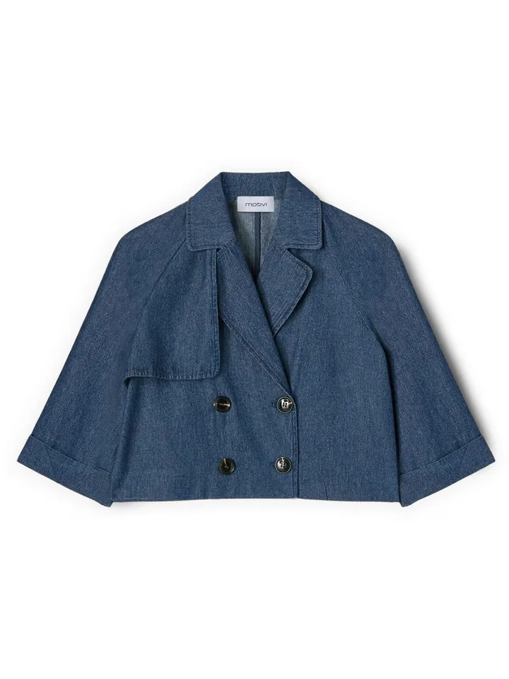 MOTIVI Chaqueta de entretiempo azul
