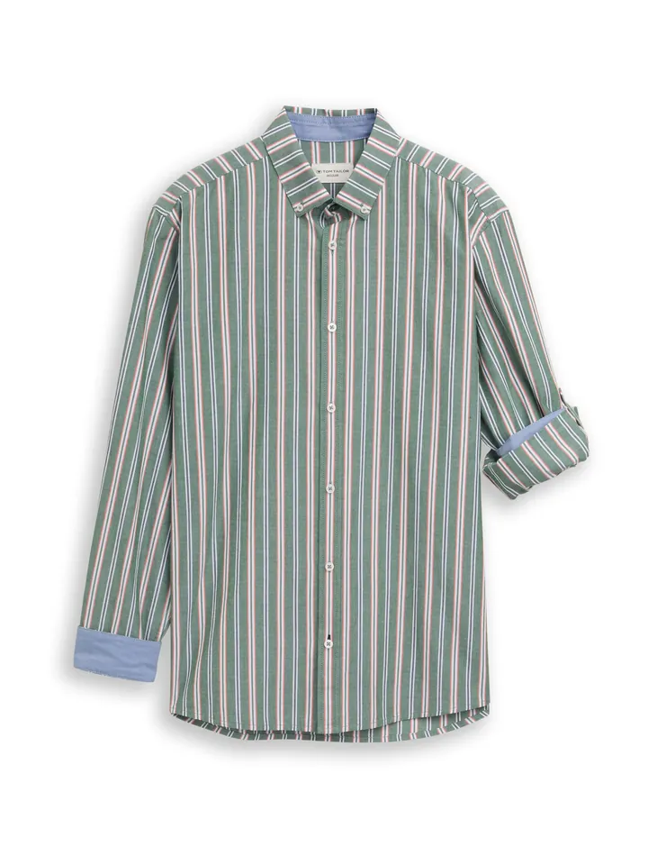 TOM TAILOR Camisa oliva / melón / negro / blanco
