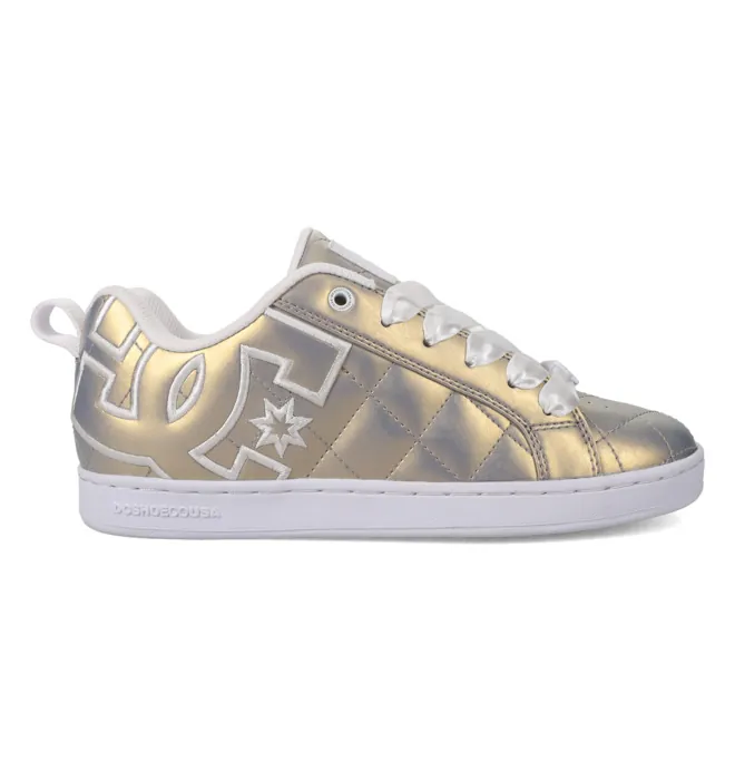 Court Graffik Se - Zapatillas de piel Amarillo Mujer