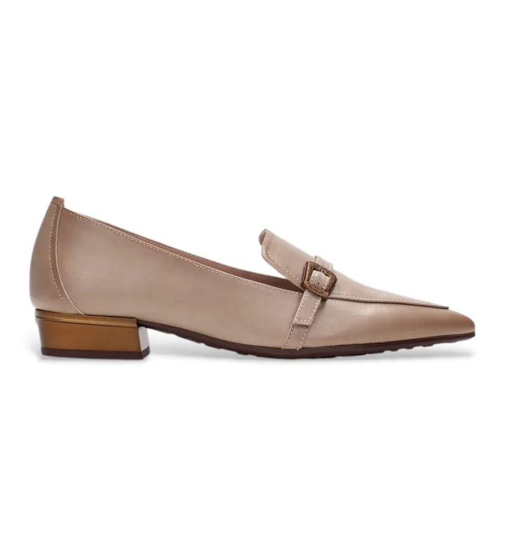 Hispanitas para mujer. HI265141 Bailarinas de Piel Ginebra taupe (36), Plano, Ninguno, Casual
