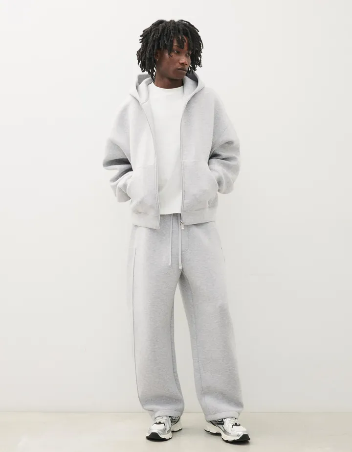 Bershka Pantalón Balloon Técnico Hombre L Gris