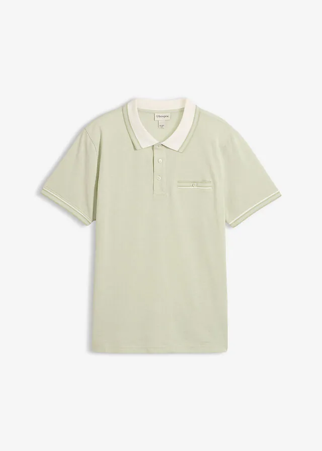 Polo de piqué de algodón orgánico puro
