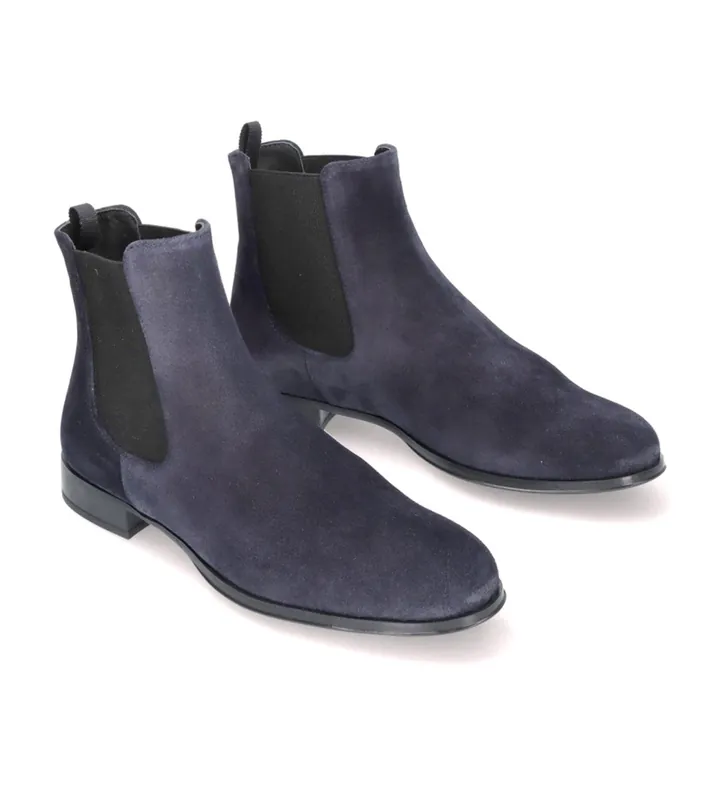 Pretty Ballerinas para mujer. 46611 Botines de ante Pat azul (37), Plano, Ninguno, Casual