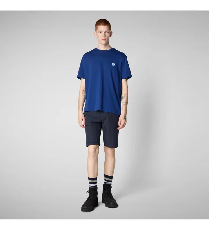 Save The Duck para hombre. DT1709M-BESY20 Camiseta Caius azul (M), Casual, Algodón, Manga corta