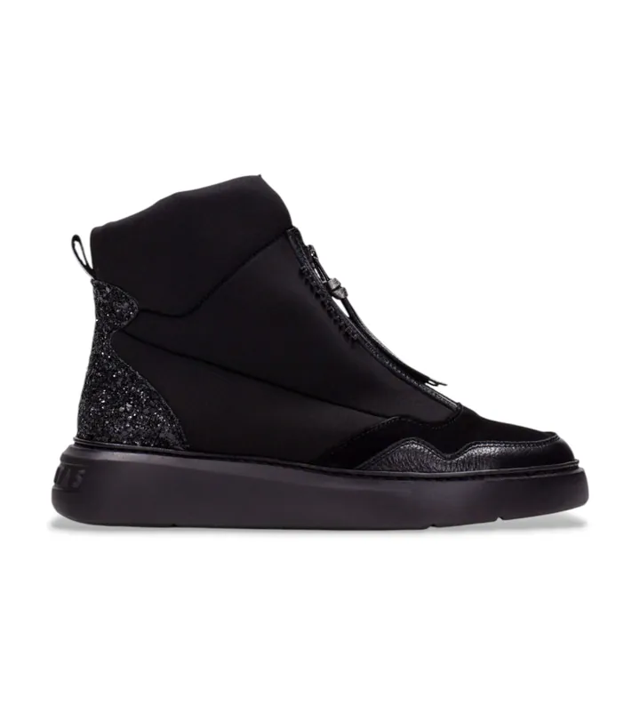 Hispanitas para mujer. HI243654 Zapatillas de Piel Bolmet negro (36), Plano, Cremallera, Casual