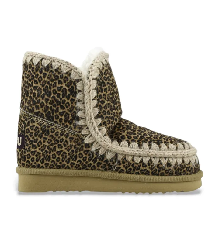 Mou para mujer. MU.FW101001D Botas de piel Eskimo 18 ponyskin animalprint (37), Plano, Ninguno, Casual, Animal print, Nieve