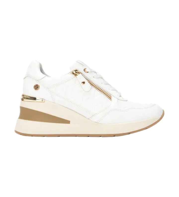Xti para mujer. 14438003-BLANCO Zapatillas 144380 blanco (39), 3 a 5cm, Cremallera, Casual
