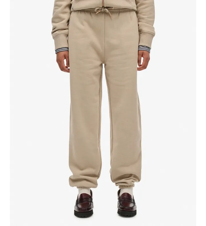 Superdry para mujer. W7011266A Pantalón Jogger Essential beige (L), Casual, Algodón