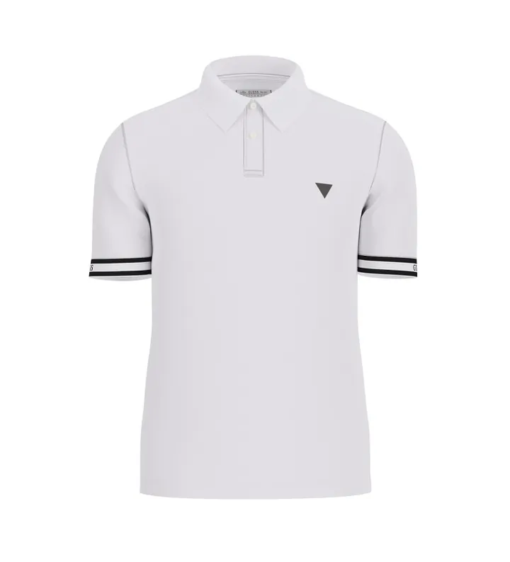 Guess para hombre. M6GP60K3076 Polo Lyle Ss (M), Blanco, Casual, Algodón, Manga corta