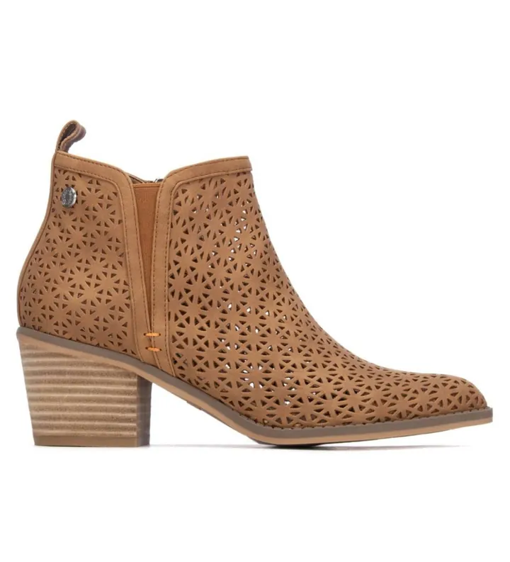 Refresh para mujer. 17515206-CAMEL Botines 175152 marrón (37), 3 a 5cm, Cremallera, Casual