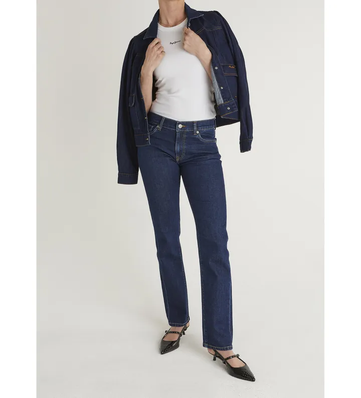 Pepe Jeans para mujer. PL20458985CB Jeans Slim Grace azul (24/32), Casual, Algodón, Denim