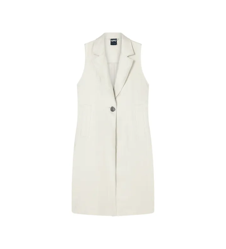 A|X Armani Exchange para mujer. XW001979AF21530U6275 Gabardina deconstruida en sarga de lino beige (M), Casual