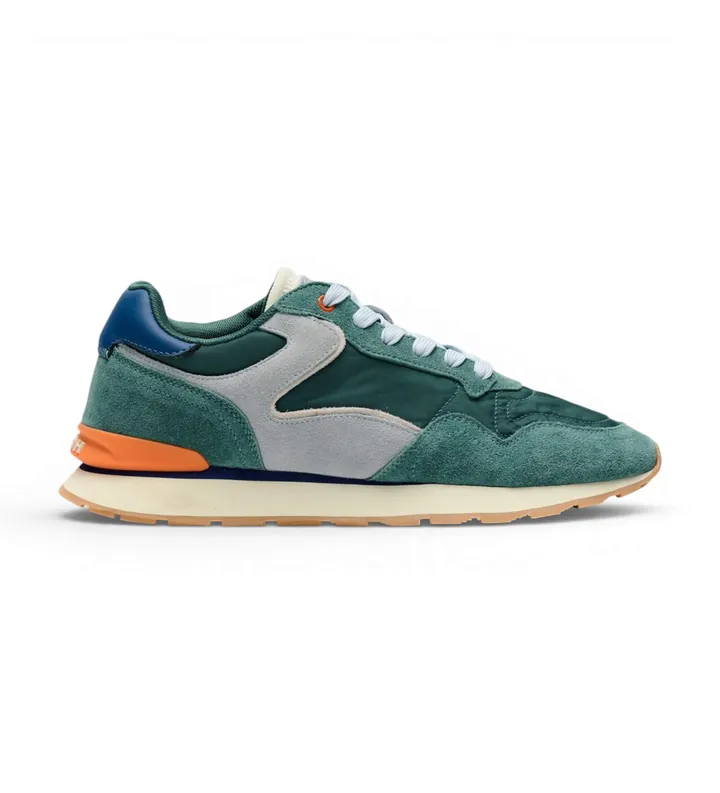HOFF para hombre. 22602404 Zapatillas de Piel City Chroma verde (40), Plano, Ante, Cordones, Casual