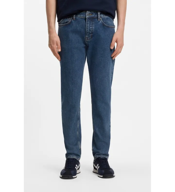 BOSS para hombre. 50566052 Jeans Tapered Fit azul (29/34), Casual, Algodón, Denim