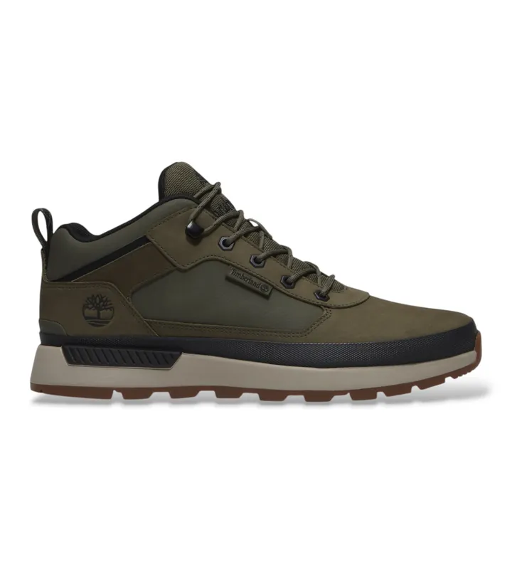 Timberland para hombre. TB0A6DKNEO61 Zapatillas de piel Field Trekker verde (40 W), Plano, Cordones, Outdoor