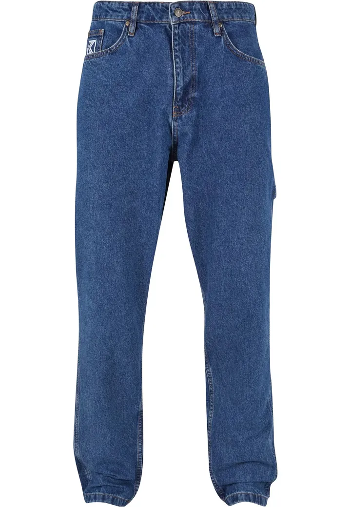 Karl Kani Vaquero  azul denim / blanco