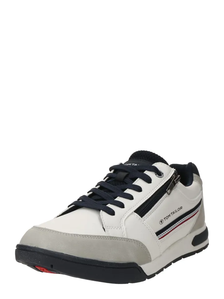 TOM TAILOR Zapatillas deportivas bajas gris claro / negro / blanco