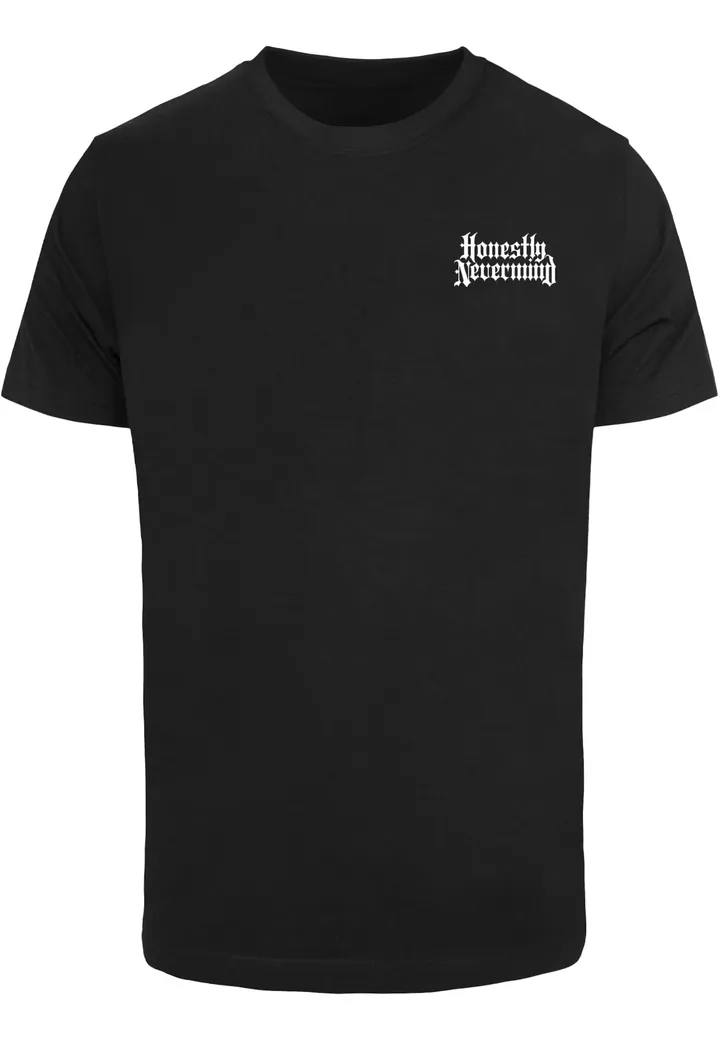 Mister Tee Camiseta 'Honestly Nevermind' negro / blanco