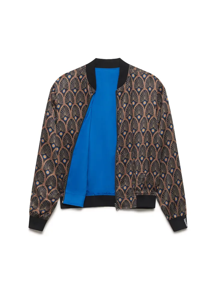Yahmo Chaqueta de entretiempo 'Ruth' marrón claro / marrón oscuro / blanco