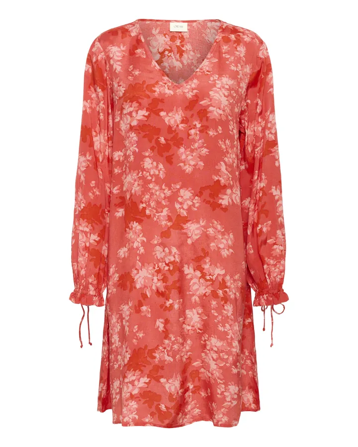 Cream Vestido 'Beatrice' rojo pastel / blanco