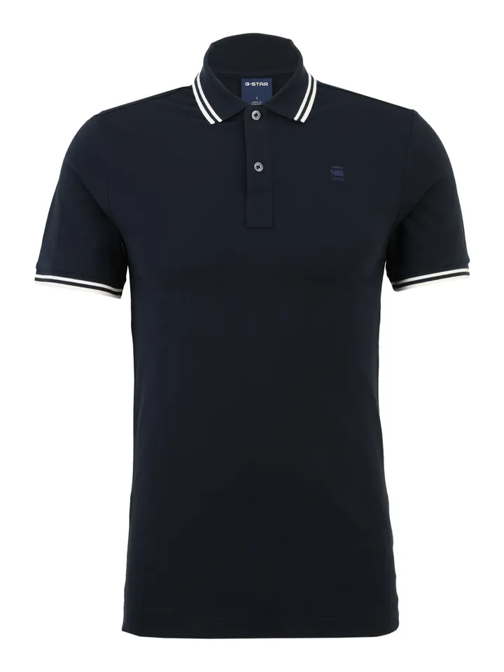 G-STAR Camiseta 'Dunda Slim Stripe' navy / blanco