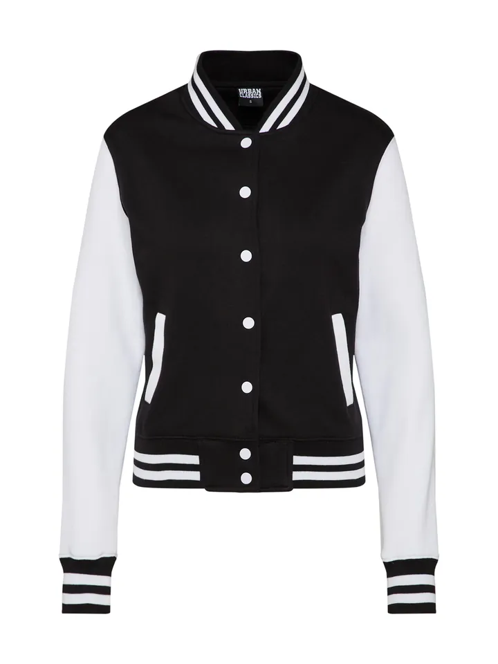 Urban Classics Chaqueta de entretiempo  negro / blanco