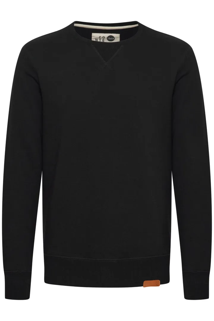 !Solid Sudadera  marrón / negro