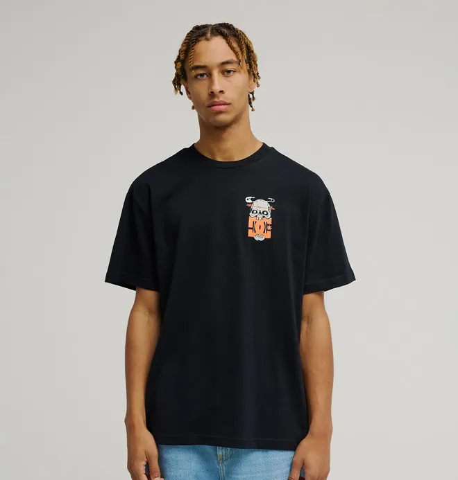 DC Safety Skull - Camiseta de manga corta Negro Hombre