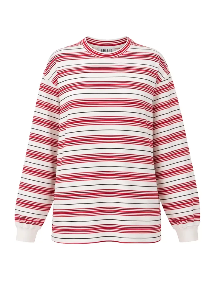 EDITED Camiseta 'Vala' rojo / blanco