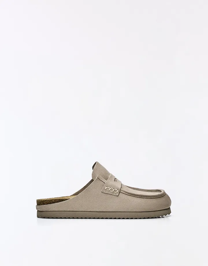 Bershka Zueco Detalle Antifaz Hombre 39 Taupe