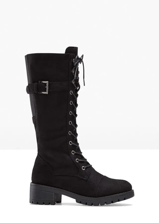 Botines de cordones