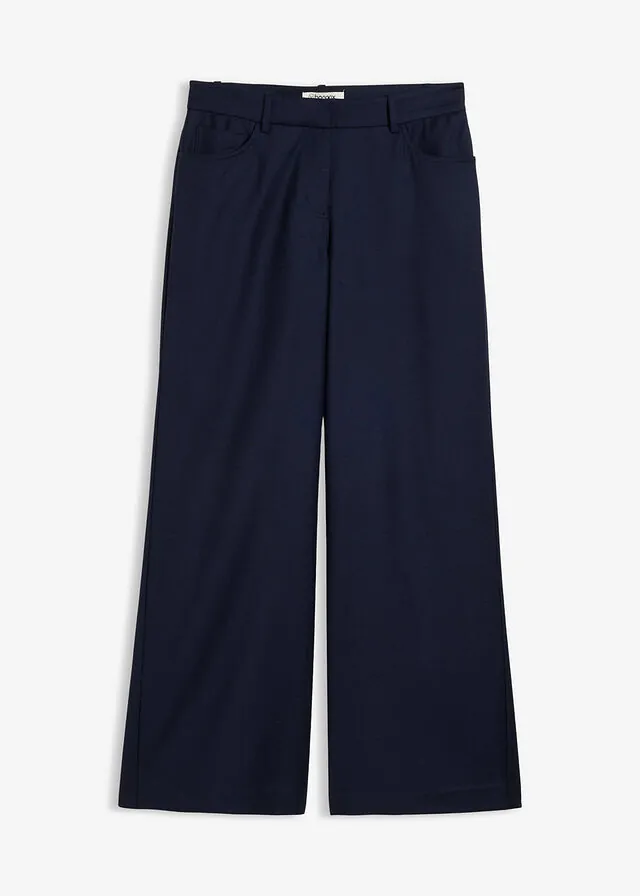 Pantalón ancho de 5 bolsillos con lana